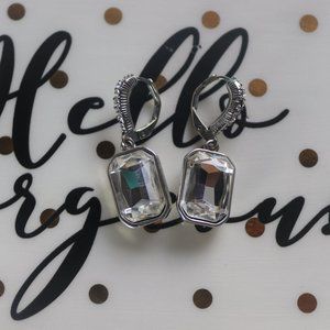 Brand New! Silver Crystal Earrings